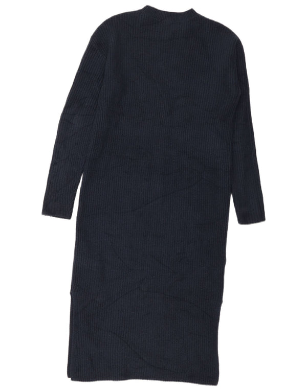 Γυναικείο μακρυμάνικο φόρεμα Marks & Spencer Μικρό Navy Blue Polyester