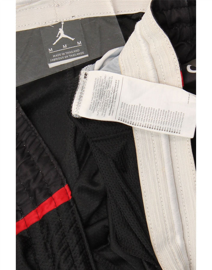 Ανδρικά γραφικά αθλητικά σορτς Jordan Dri Fit, μεσαίου μαύρου χρώματος πολυεστέρας