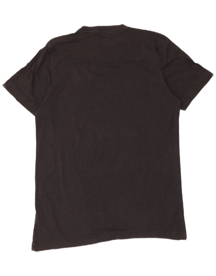Ανδρικό γραφικό T-Shirt Adidas Top Μεσαίο μαύρο βαμβακερό