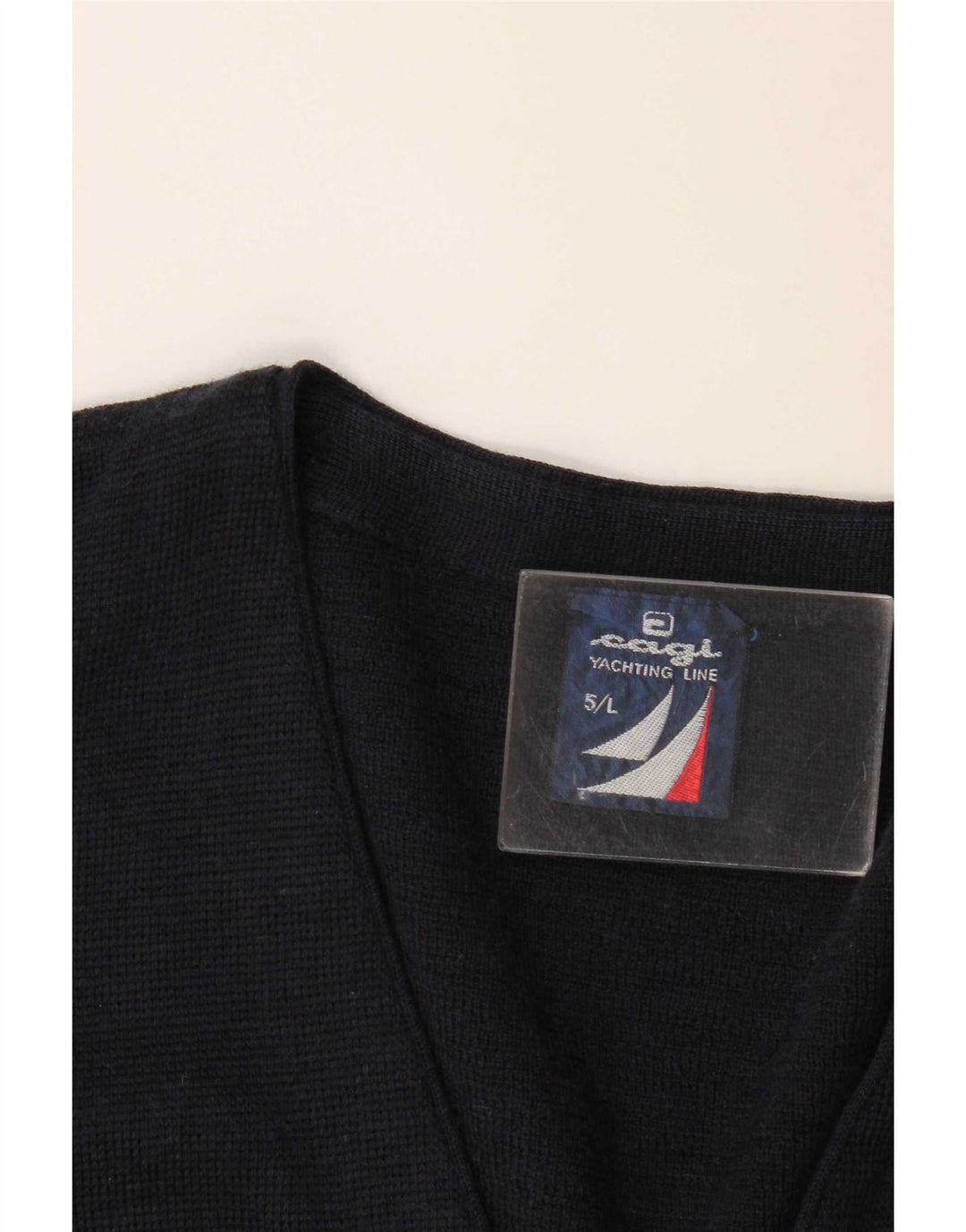 Ανδρικό πουλόβερ ζακέτα Cagi Loose Fit Μεγάλο Μαλλί Navy Blue