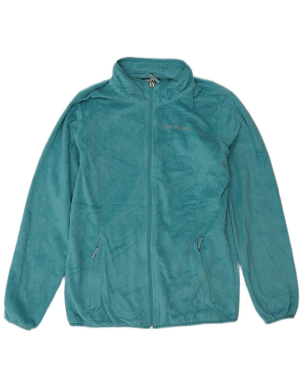 COLUMBIA Γυναικείο Fleece Jacket UK 14/16 Large Blue Polyester