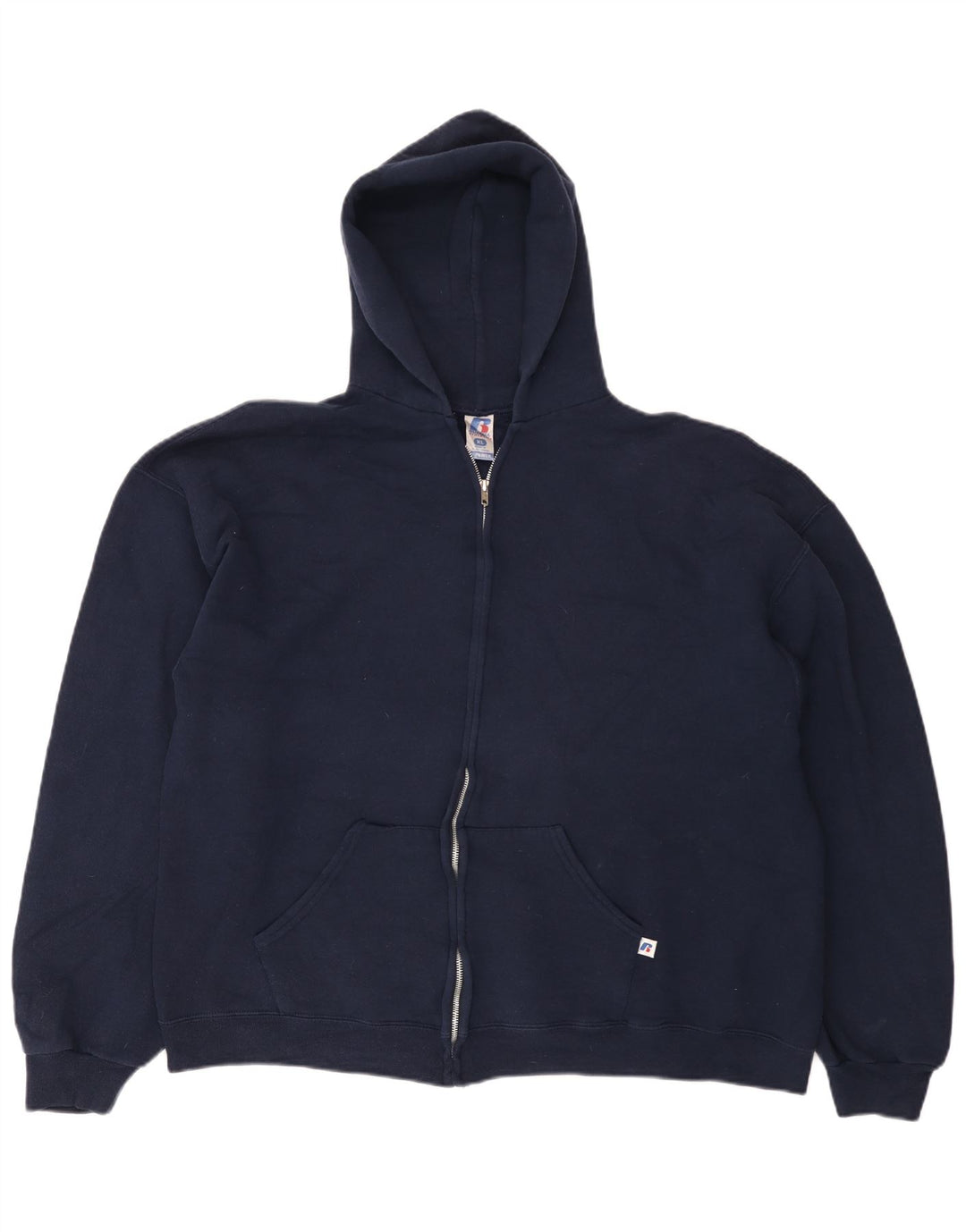 RUSSELL ATHLETIC Γυναικείο πουλόβερ με κουκούλα με φερμουάρ Dri-Power UK 18 XL Navy Blue