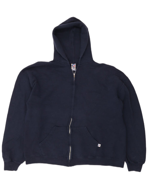 RUSSELL ATHLETIC Γυναικείο πουλόβερ με κουκούλα με φερμουάρ Dri-Power UK 18 XL Navy Blue