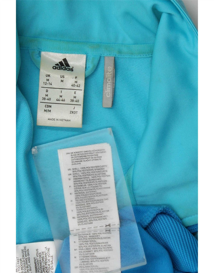 Adidas Γυναικεία φόρμα Climalite Top Jacket UK 12/14 Medium Blue
