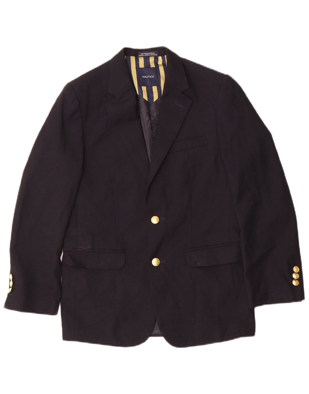 Nautica Boys 2 Button Blazer Jacket 13-14 Years Black Polyester