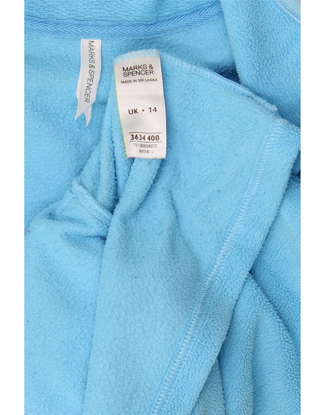 Marks & Spencer Γυναικείο Fleece Jacket UK 14 Large Blue Polyester