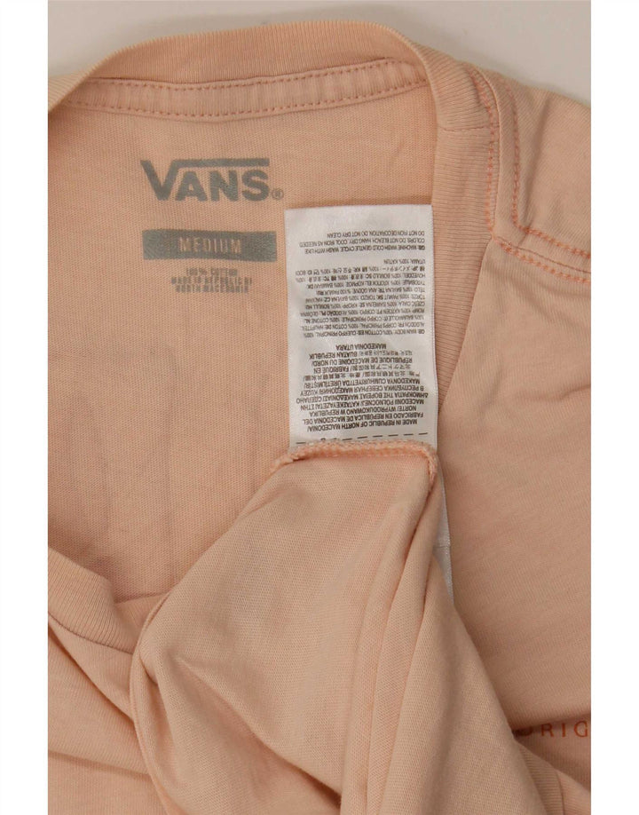 Ανδρικό γραφικό T-Shirt Vans Top Μεσαίο Ροζ Βαμβακερό