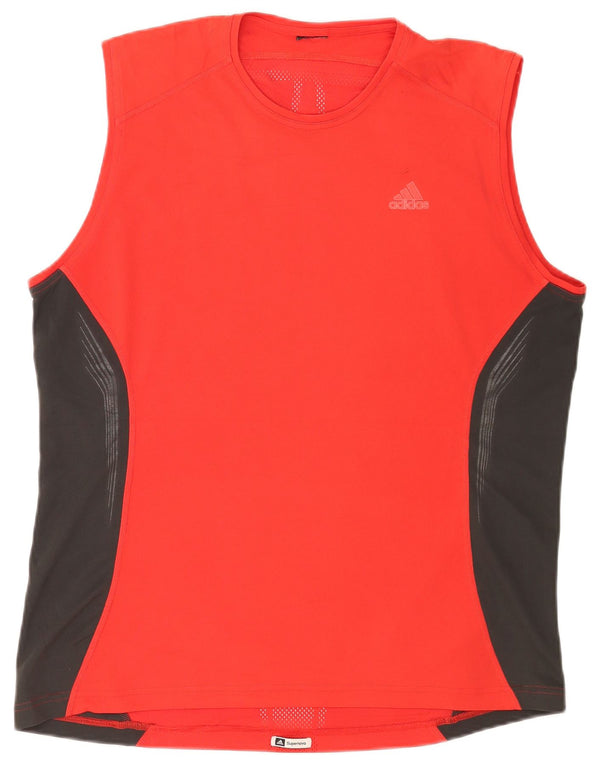 Ανδρικό γιλέκο Adidas Top XL Red Colourblock Πολυεστέρας