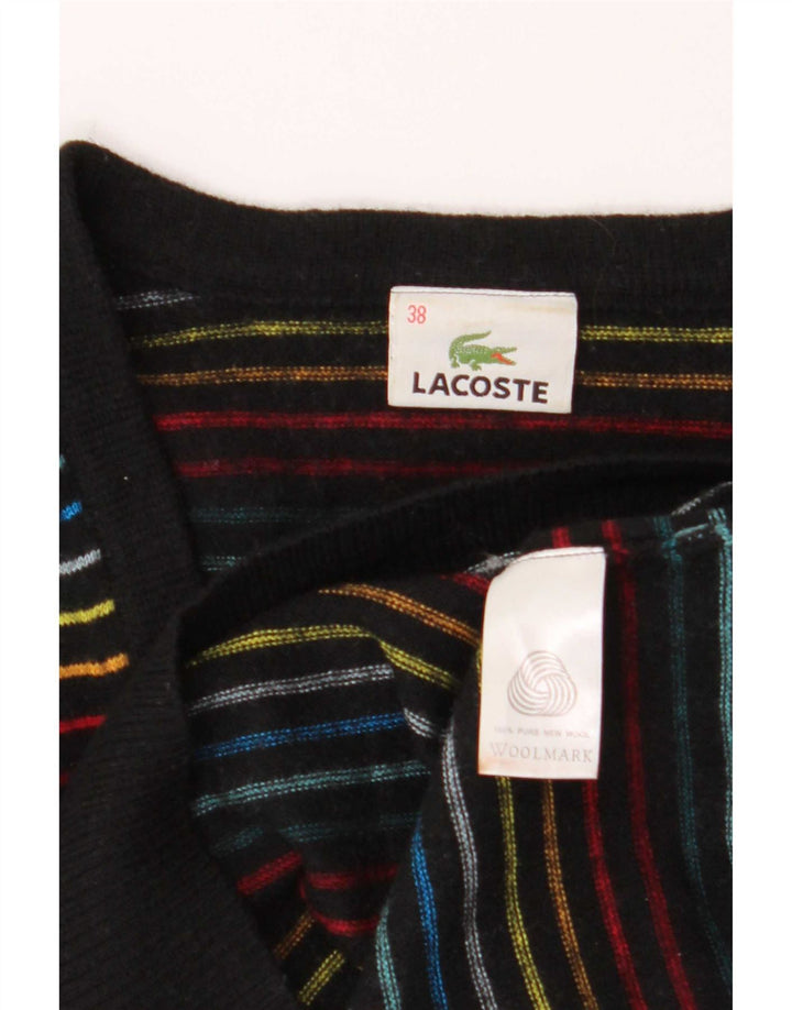 Γυναικείο πουλόβερ Lacoste με λαιμόκοψη με λαιμόκοψη, μέγεθος 38, μεσαίο πολύχρωμο ριγέ