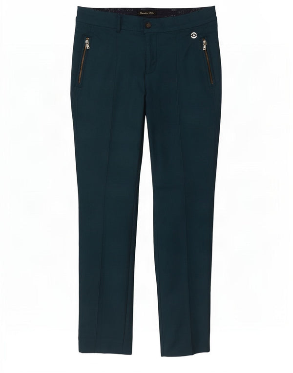 Massimo Dutti Γυναικείο Slim Casual Παντελόνι EU 38 Small W28 L29 Green