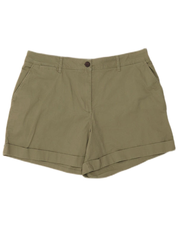 Crew Clothing Γυναικεία ψηλόμεση σορτς Chino UK 14 Large W34 Khaki Cotton