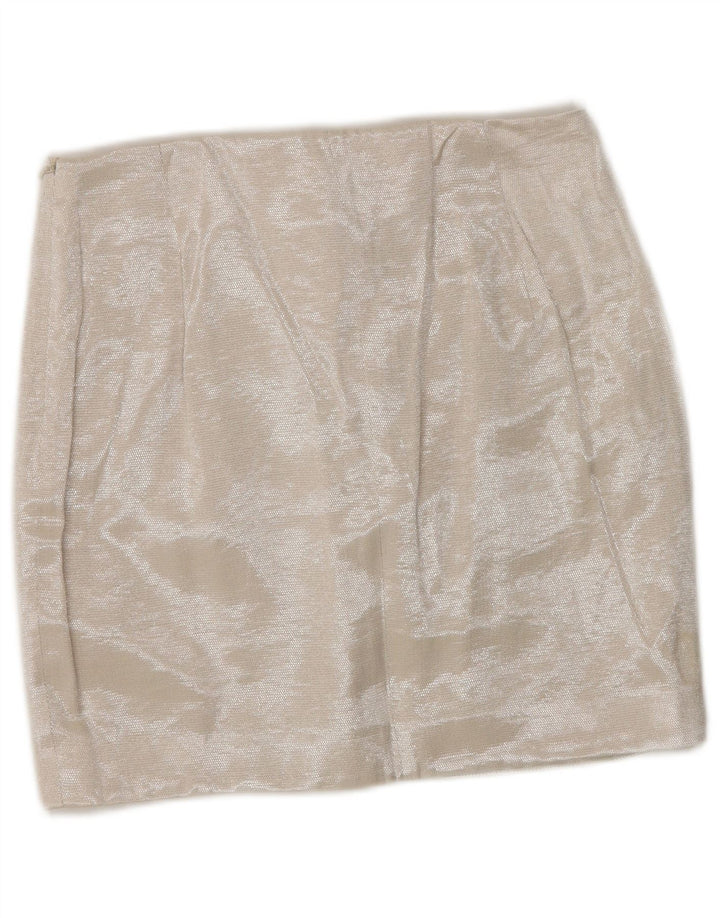 KAREN MILLEN Γυναικεία μίνι φούστα UK 8 Small W26 Beige Viscose