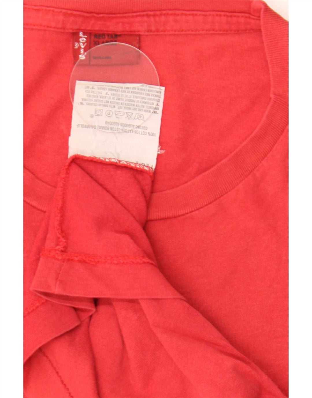 Ανδρικό γραφικό T-Shirt Levi's Top XL Red Cotton