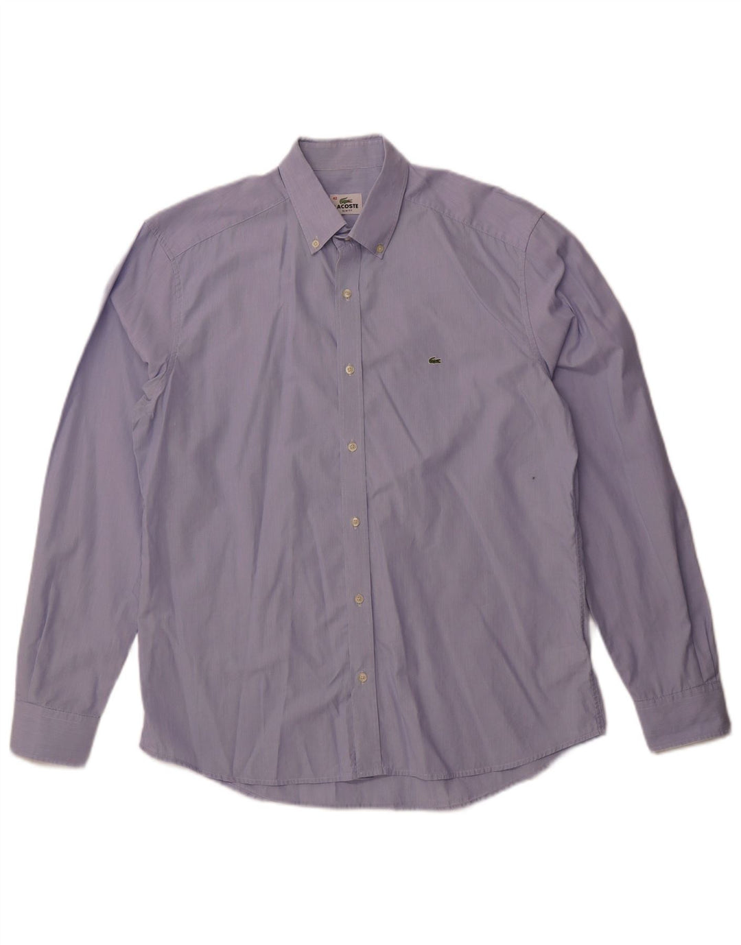 Ανδρικό πουκάμισο Lacoste Slim Fit Μέγεθος 42 Μεγάλο μπλε βαμβακερό ρίγες