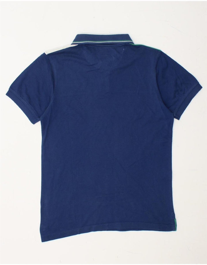 HARMONT & BLAINE Ανδρικό μπλουζάκι πόλο στενής εφαρμογής Μικρό μπλε χρώματος βαμβακερό