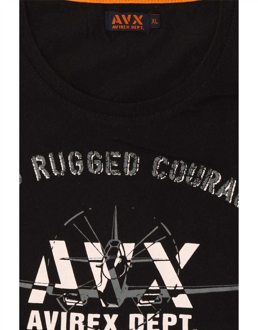 Ανδρικό γραφικό T-Shirt Avirex Top XL Μαύρο