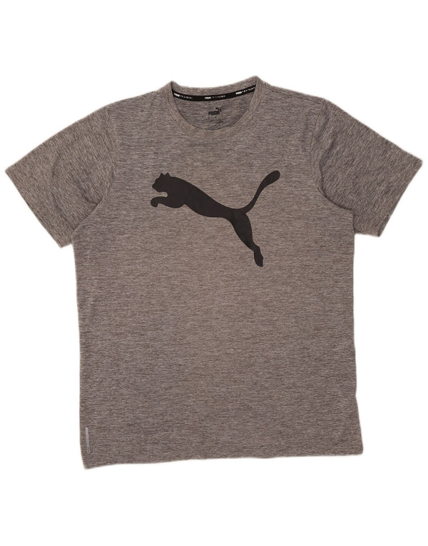 Ανδρικό γραφικό μπλουζάκι Puma Top Medium Grey