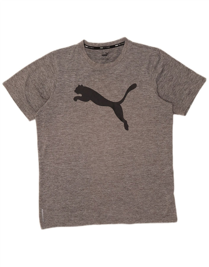 Ανδρικό γραφικό μπλουζάκι Puma Top Medium Grey