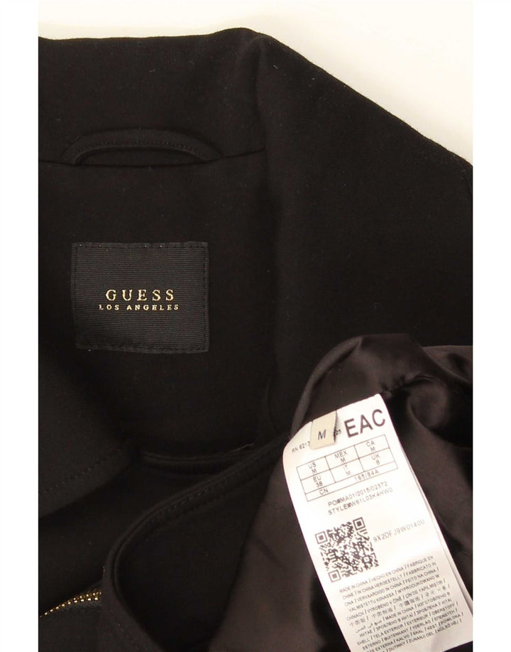 Guess Γυναικείο Μπουφάν Blazer Full Zip UK 8 Small Black Viscose