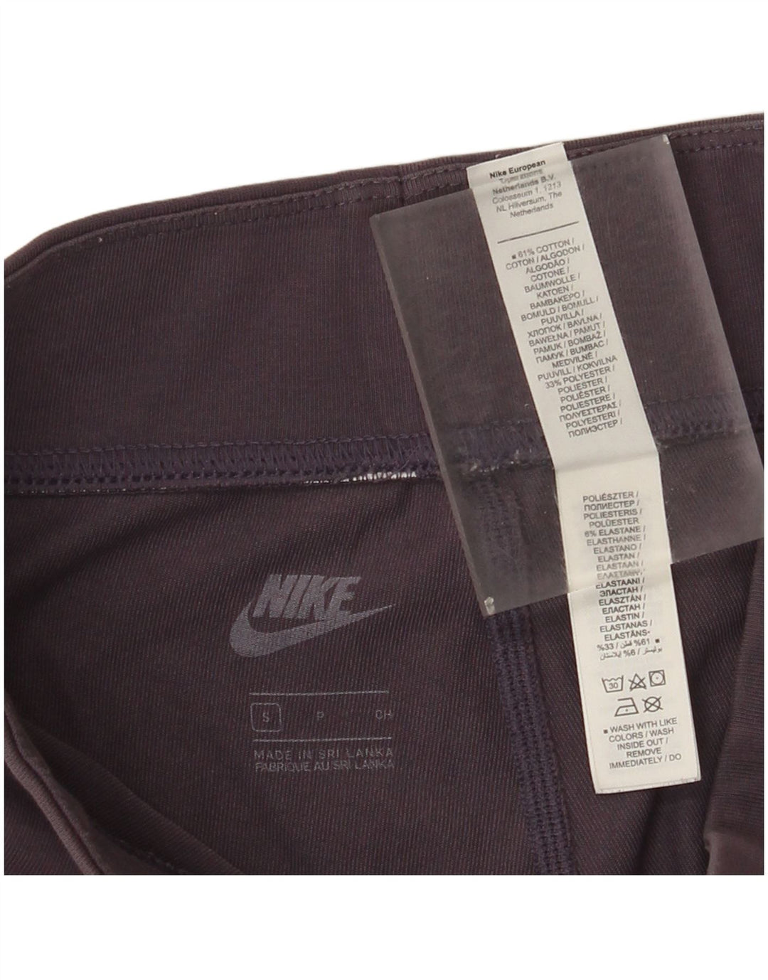 Γυναικείο κολάν Nike UK 10 Μικρό μωβ βαμβακερό