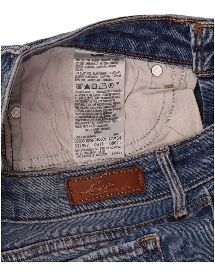LEVI'S Γυναικείο Slim Jeans W27 L28 Μπλε Βαμβακερό
