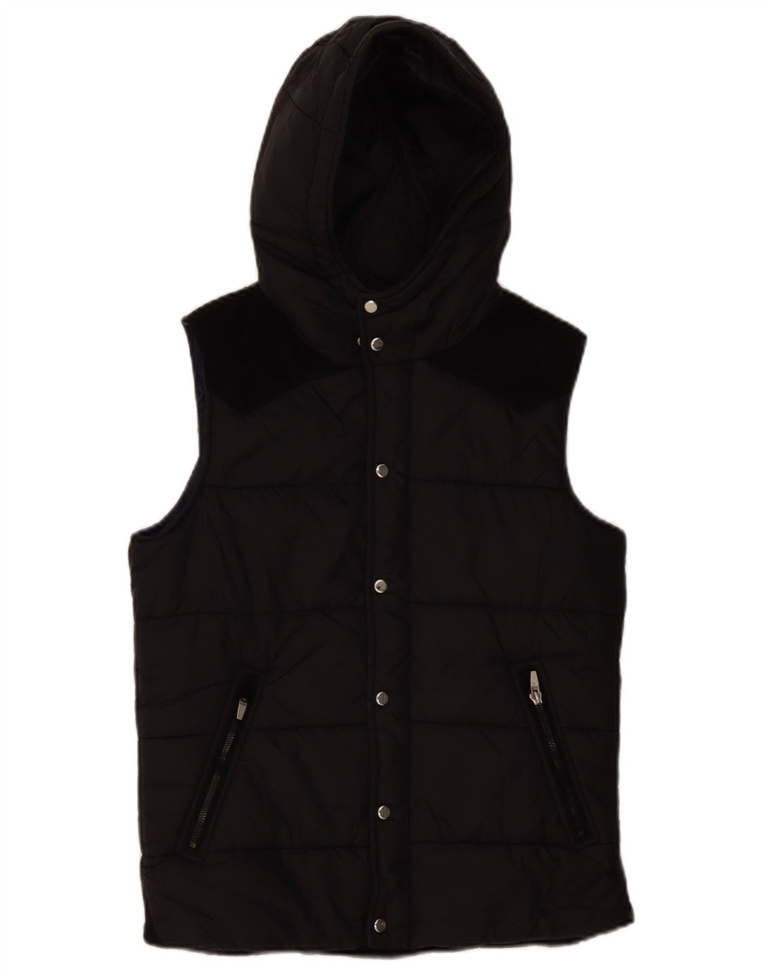 ZARA Ανδρική κουκούλα με επένδυση Gilet UK 36 Small Black