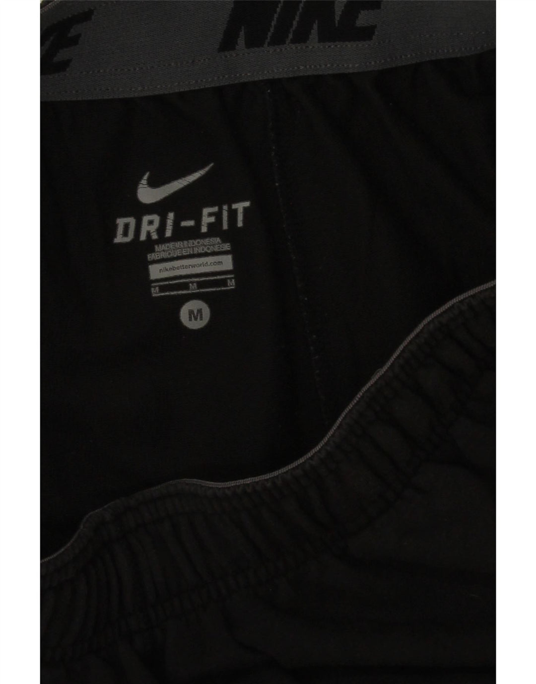 Ανδρικό αθλητικό σορτς Nike Dri Fit, μεσαίο μαύρο βαμβακερό