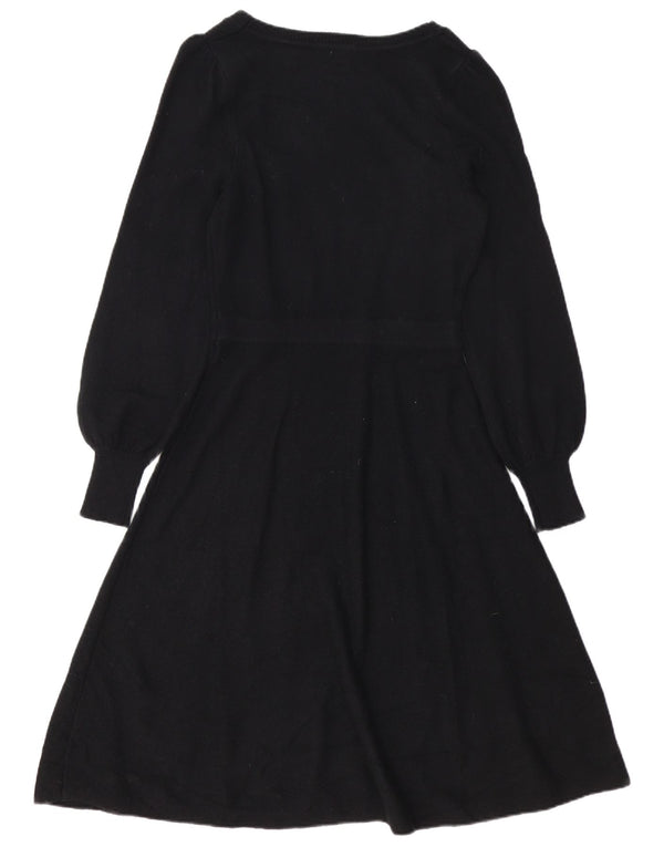 Γυναικείο μακρυμάνικο φόρεμα Boden UK 10 Small Black Polyamide
