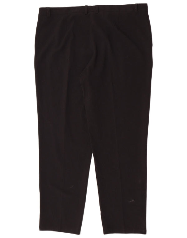 Marks & Spencer Γυναικείο Slim Casual Παντελόνι UK 18 XL W38 L29 Μαύρο