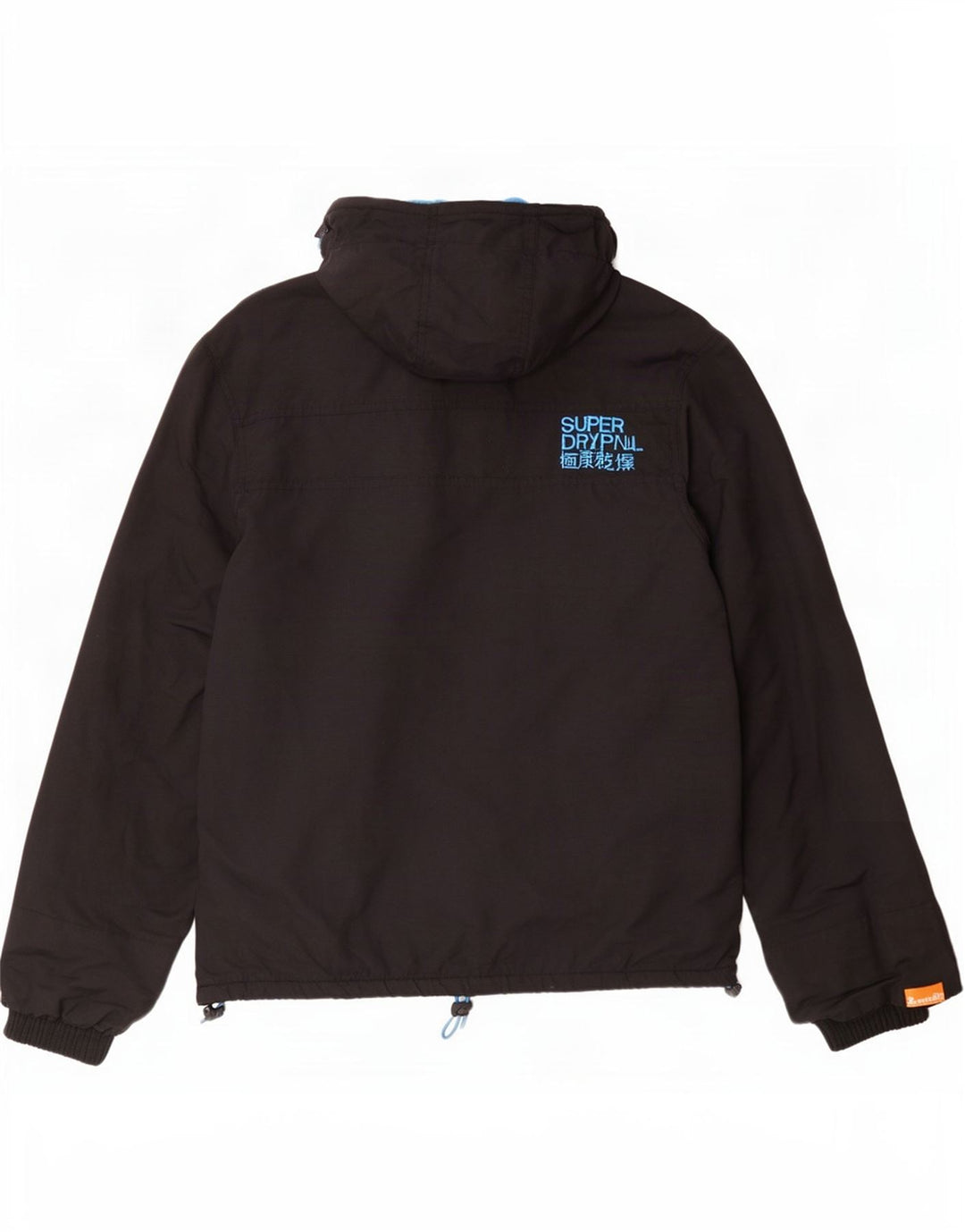 Superdry Mens The Windcheater Hooded Windbreaker Jacket UK 38 Medium Black