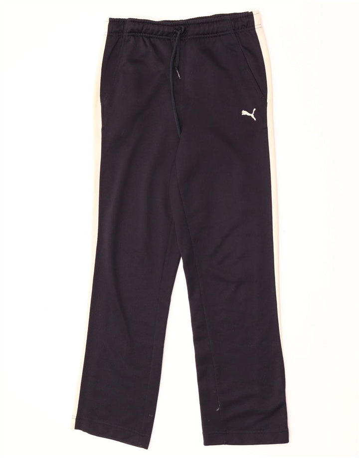 Puma γυναικεία φόρμα παντελόνια UK 8 Small Navy Blue Colorblock Πολυεστέρας