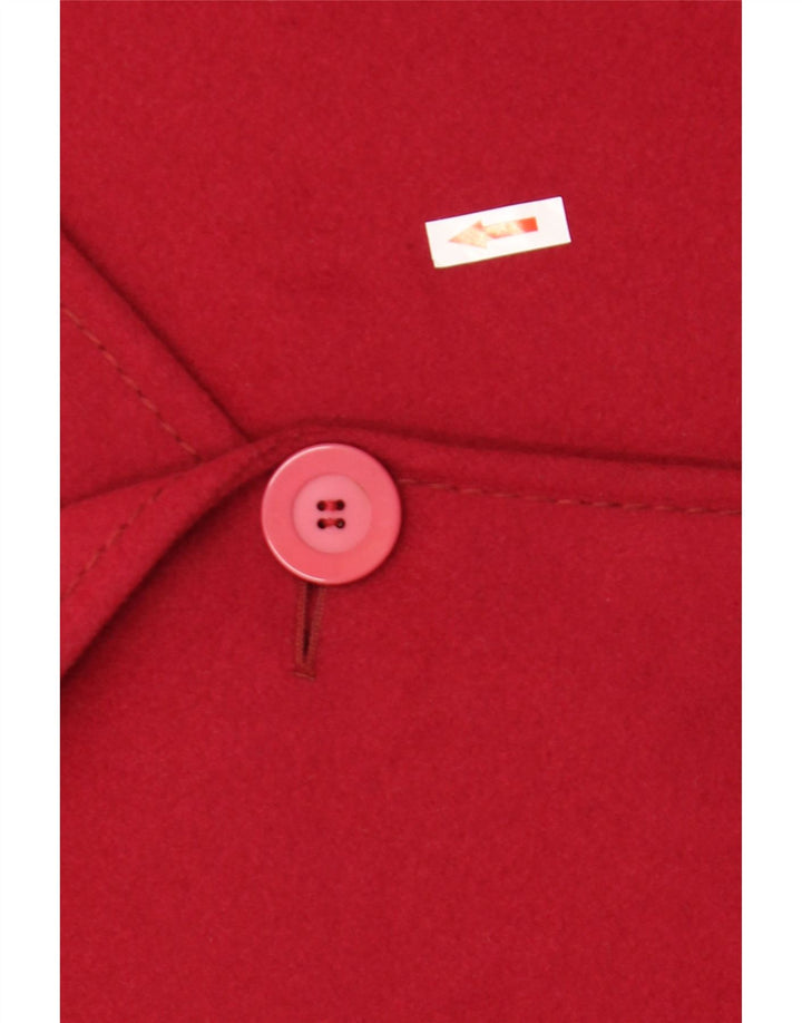 Vintage Γυναικείο Oversized Πανωφόρι IT 53 2XL Κόκκινο Μαλλί