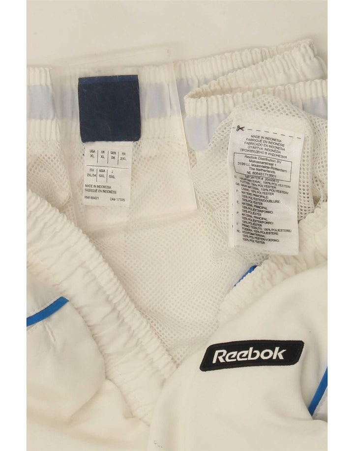 Ανδρικό αθλητικό σορτς Reebok XL λευκό πολυεστέρα