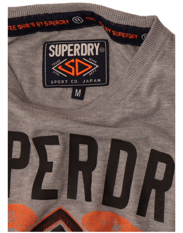 Ανδρικό γραφικό T-Shirt Superdry Top Medium Grey