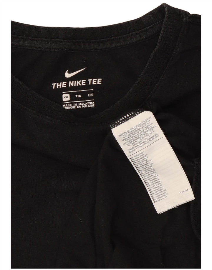 Ανδρικό T-Shirt Nike Top 2XL Μαύρο βαμβακερό