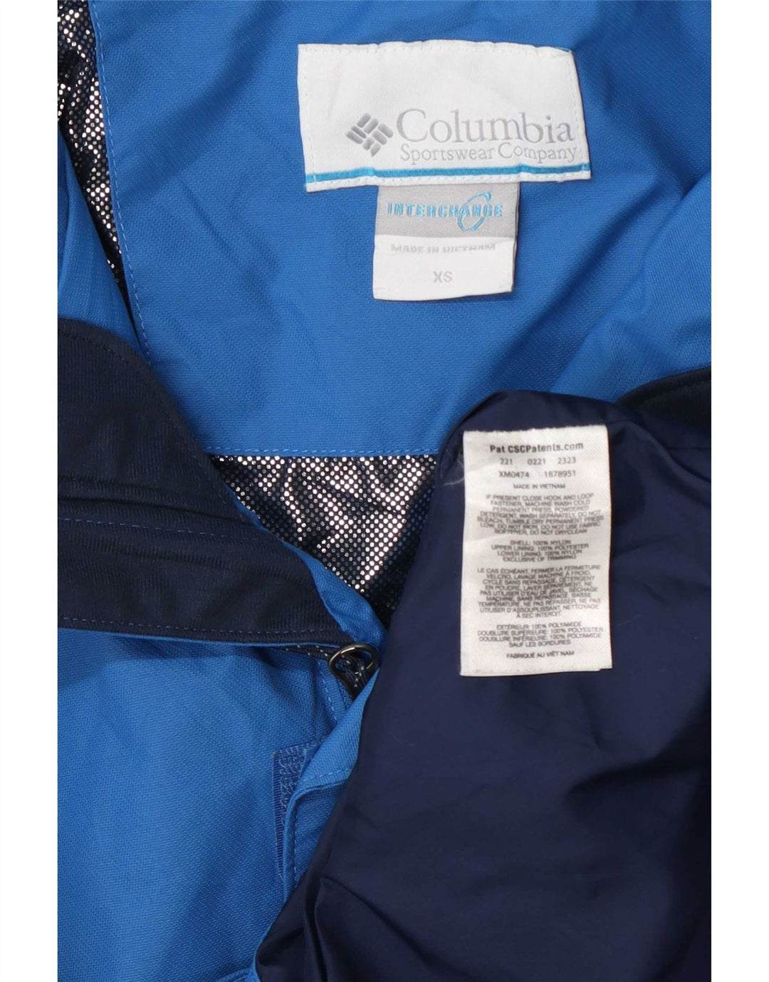 Ανδρικό μπουφάν Columbia Interchange UK 34 XS Blue Colorblock Polyamide