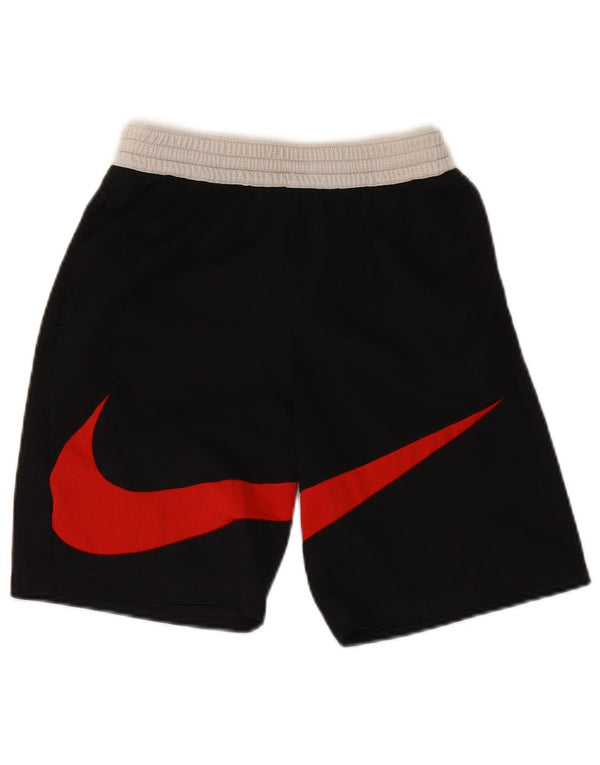 Nike Boys Dri Fit Graphic Standard Sport Shorts 13-14 Years XL Black