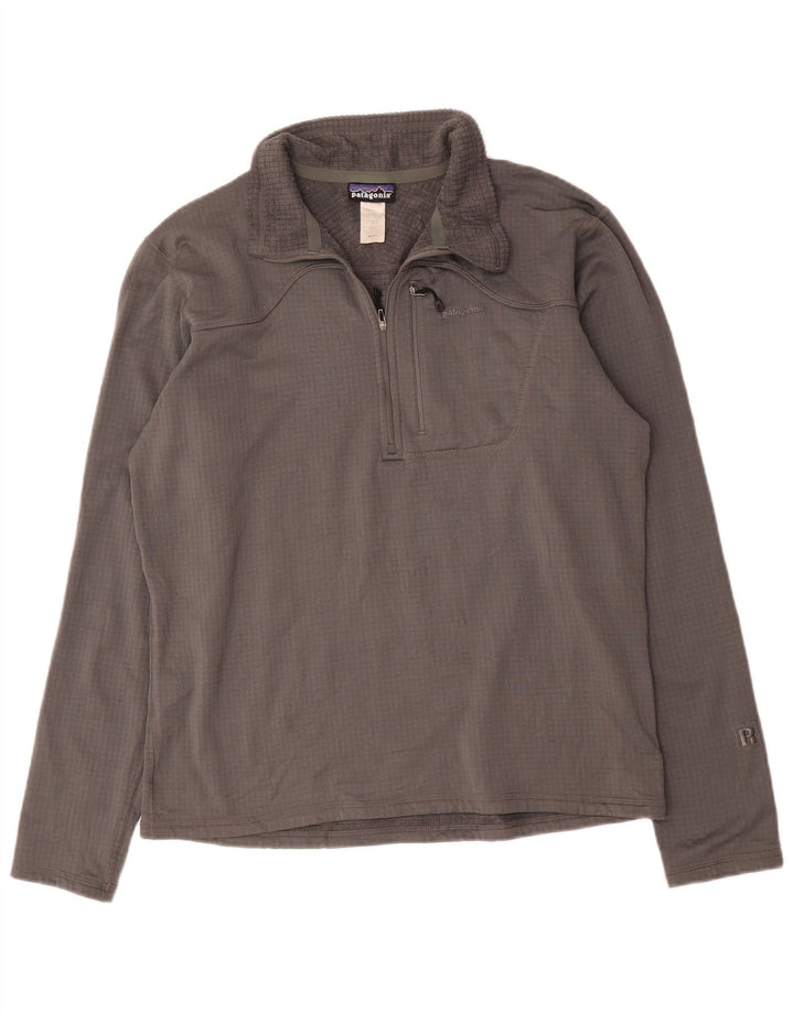 Πουλόβερ ανδρική φόρμα με φερμουάρ Patagonia Top Large Grey Polyester