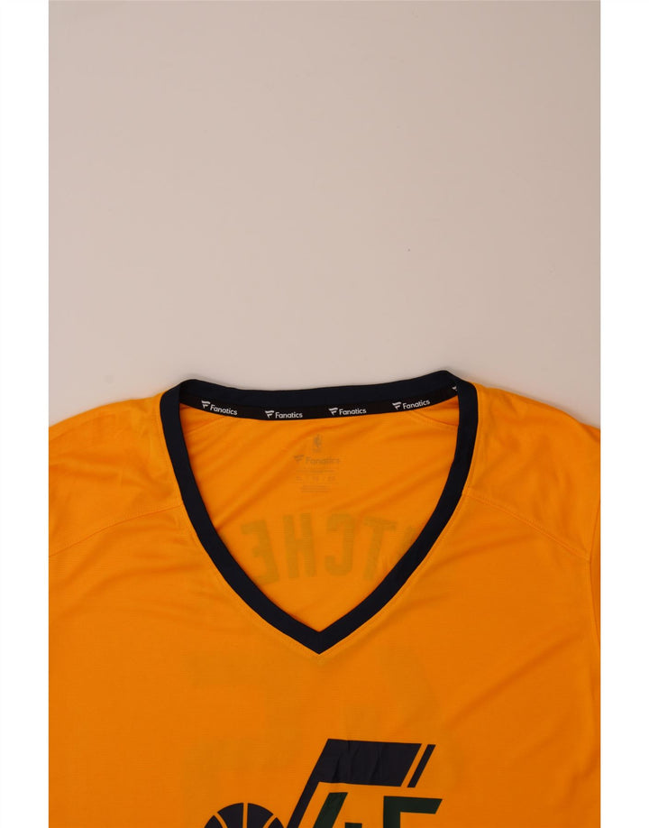 FANATICS Mens Graphic T-Shirt Top XL Yellow Vintage Fanatics and Second-Hand Fanatics from Messina Hembry 
