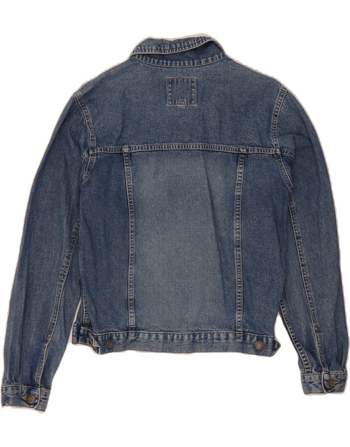 S.OLIVER Womens Crop Denim Jacket UK 18 XL Blue Cotton Vintage S.Oliver and Second-Hand S.Oliver from Messina Hembry 