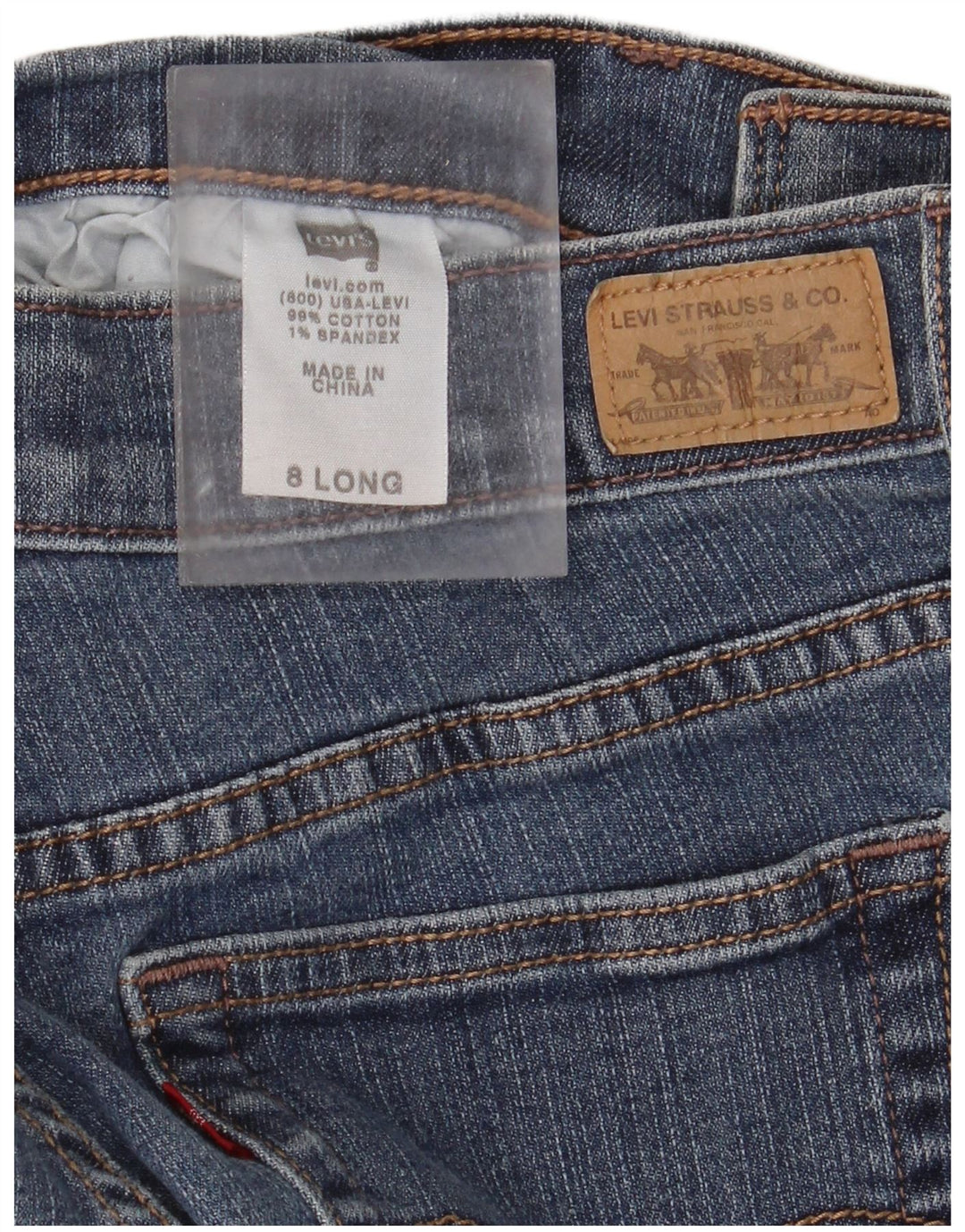 Levi's Womens 515 Bootcut Jeans US 8 Medium W28 L30 Blue Cotton