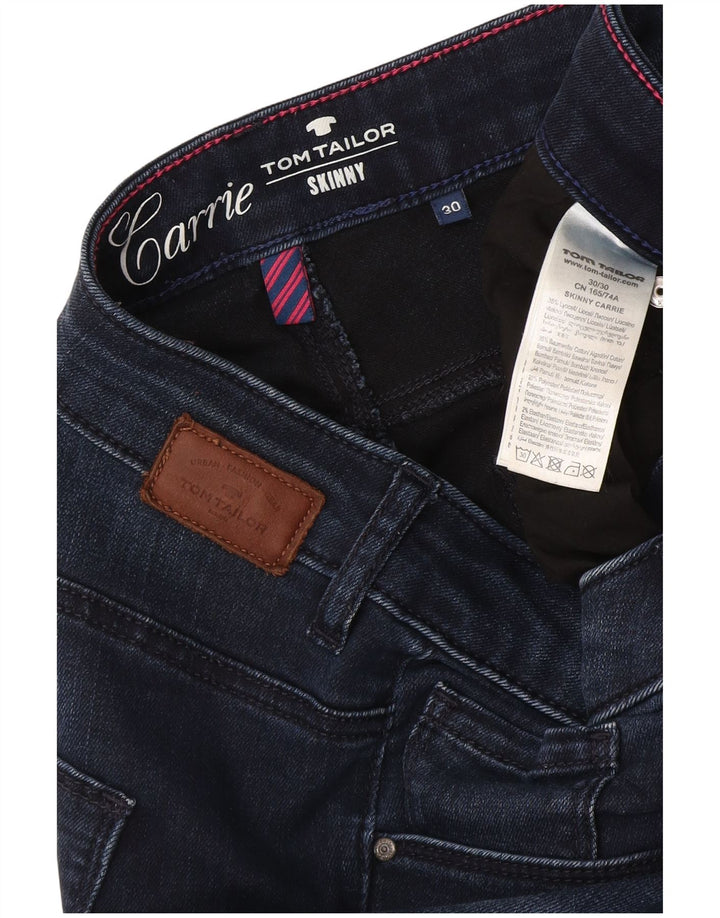 Tom Tailor Γυναικεία Skinny Jeans W30 L30 Navy Blue Lyocell