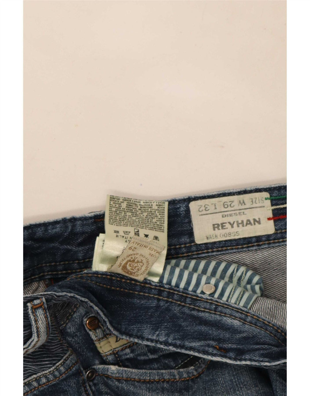 Diesel Ανδρικό Reyhan Bootcut Jeans W29 L32 Navy Blue Cotton