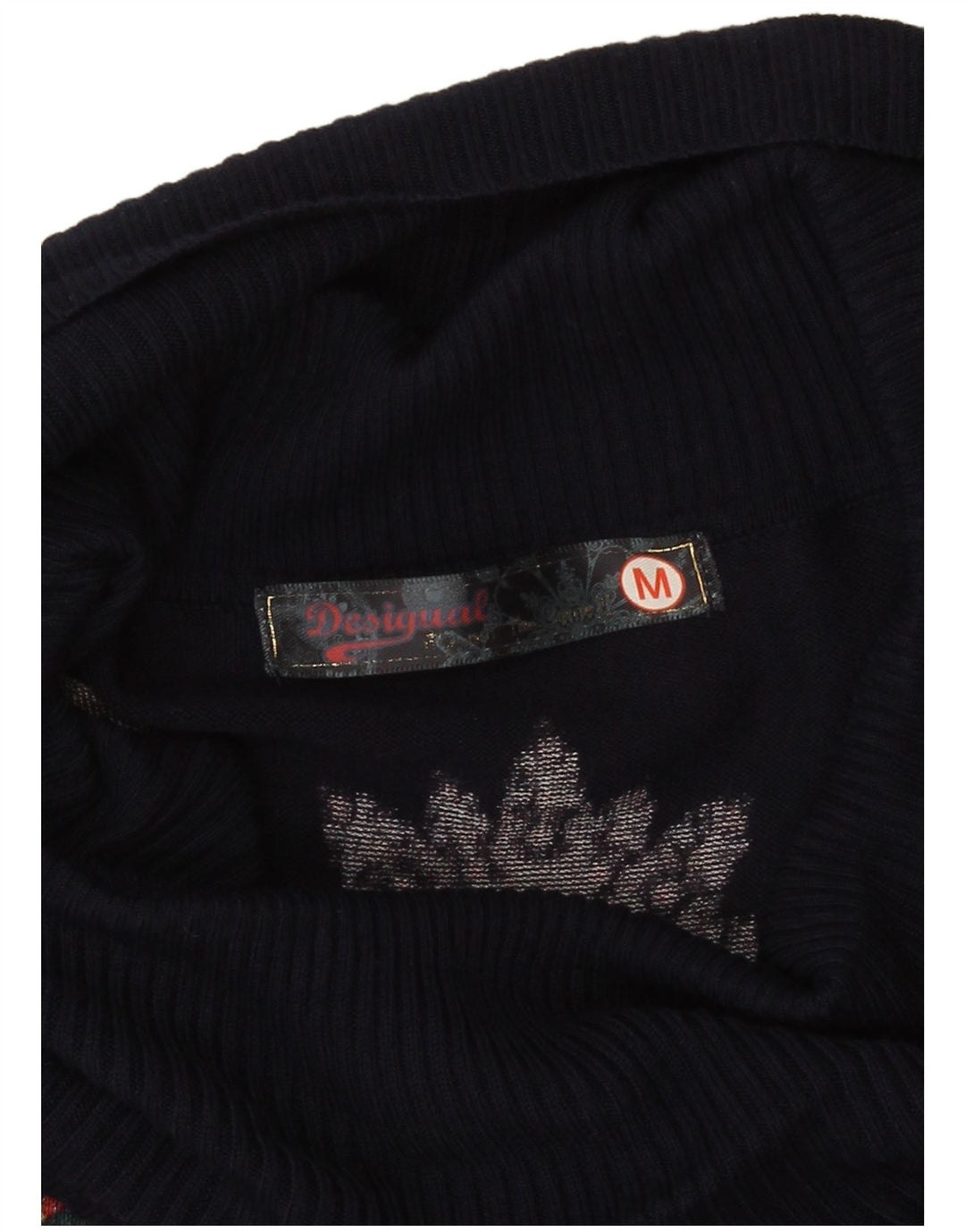 Desigual Γυναικείο Υπερμεγέθη Γραφικό Φόρεμα UK 14 Medium Navy Blue