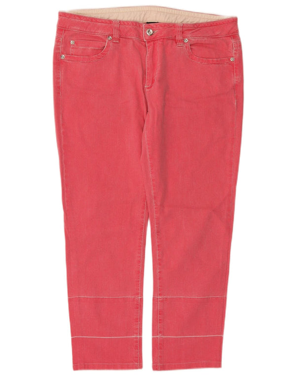 Marina Yachting Γυναικεία Cropped Jeans W32 L24 Pink Cotton