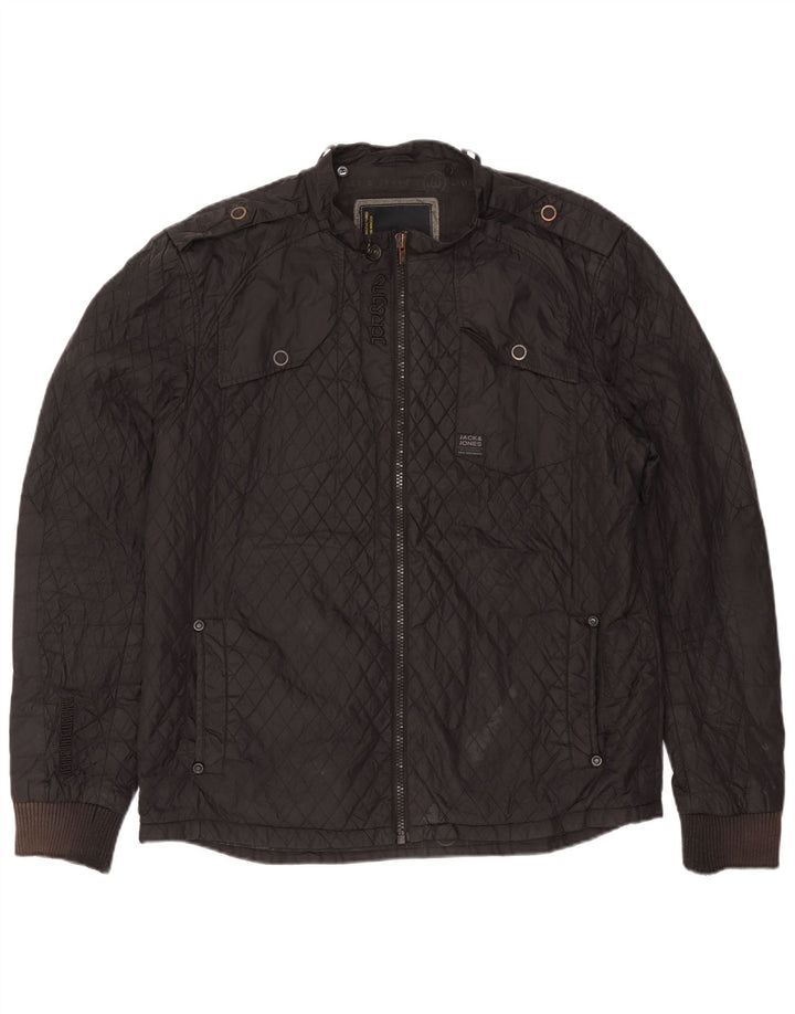 Jack & Jones Ανδρικό καπιτονέ μπουφάν UK 44 2XL Γκρι νάιλον