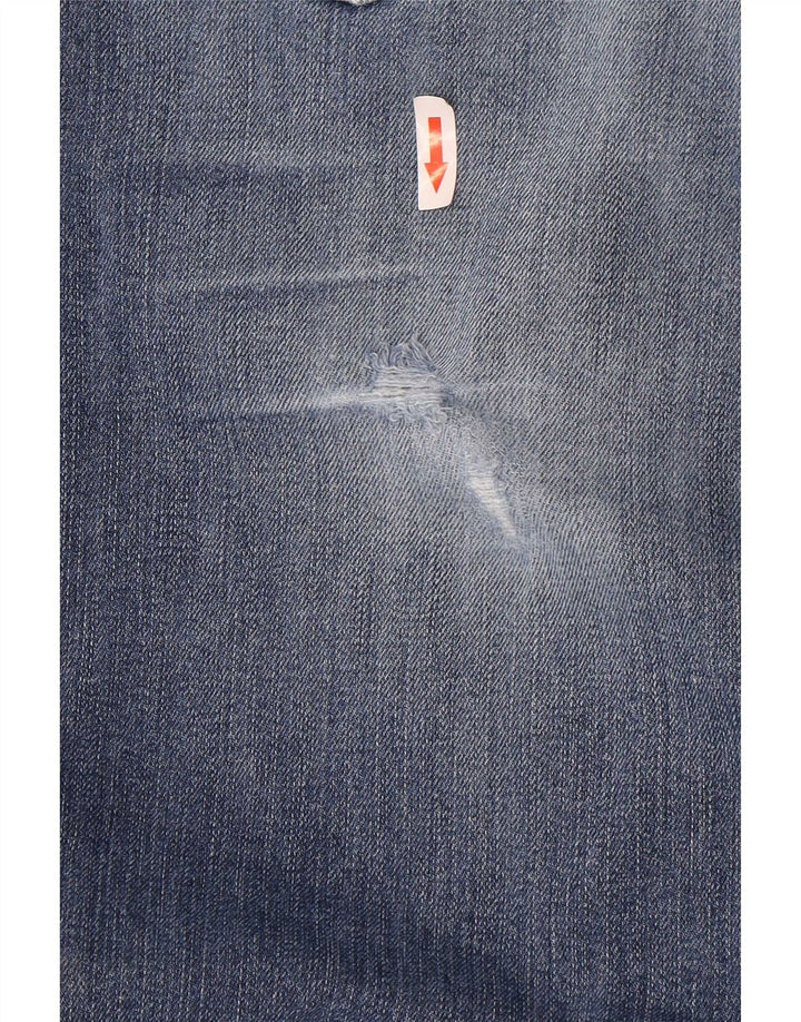 Carrera Mens 700 Distressed Slim Jeans W33 L34 Blue Cotton