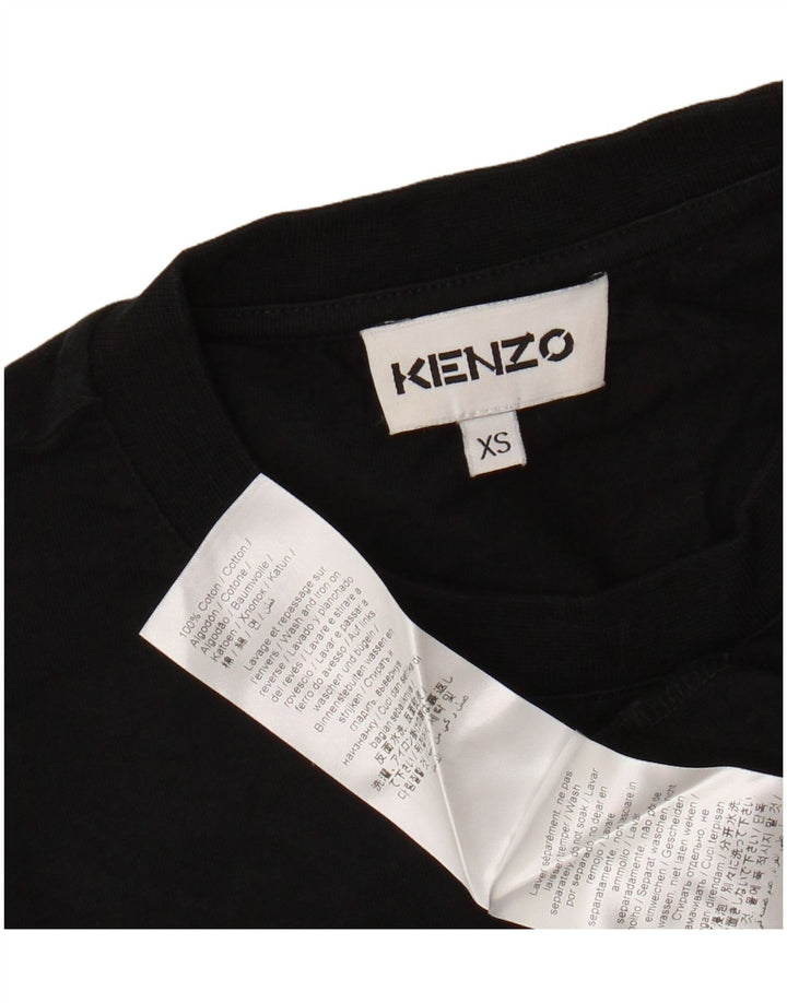 Ανδρικό γραφικό μπλουζάκι Kenzo Top XS Μαύρο βαμβακερό