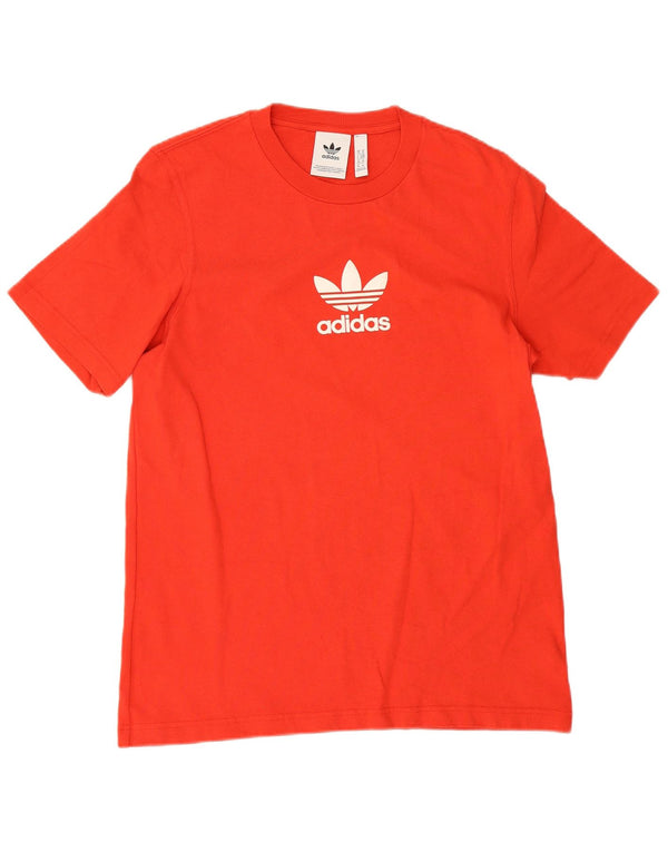 Ανδρικό γραφικό T-Shirt Adidas Top Μεσαίο κόκκινο βαμβακερό