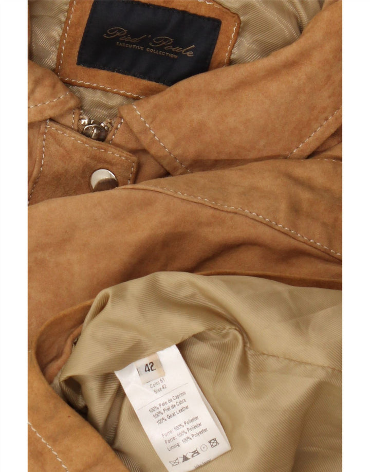 Vintage γυναικείο κοντομάνικο μπουφάν Military Blazer IT 42 Μεσαίο Καφέ